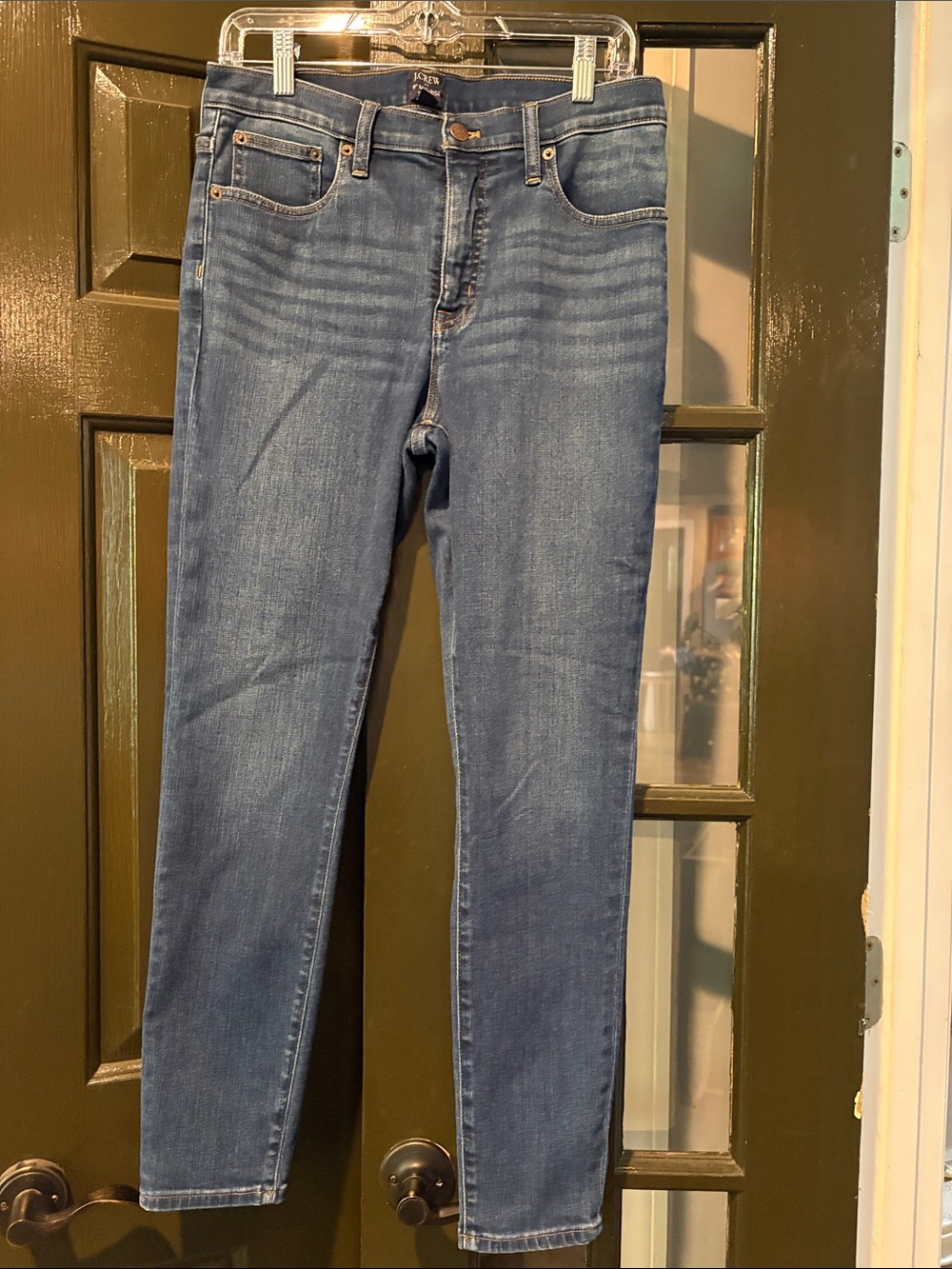 J. Crew Skinny Jeans in Medium Blue Wash